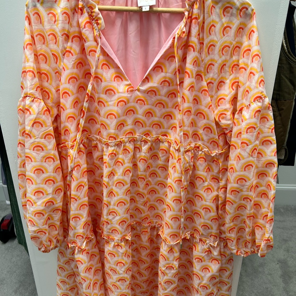 J.Marie Colorful Rainbow Patterned Dress